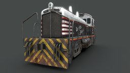 EMD SW1200 Locomotive train, locomotive, rust, industry, diesel, engine, zephyr, weathered, gameasset-art, burlington, substancepainter, substance, blender, gameasset, nomoreroominhell, burlingtonroute