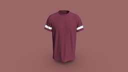 T-Shirt New Design virtual, cloth, textile, jacket, top, new, tee, obj, fbx, making, apparel, tops, gltf, design, clothing