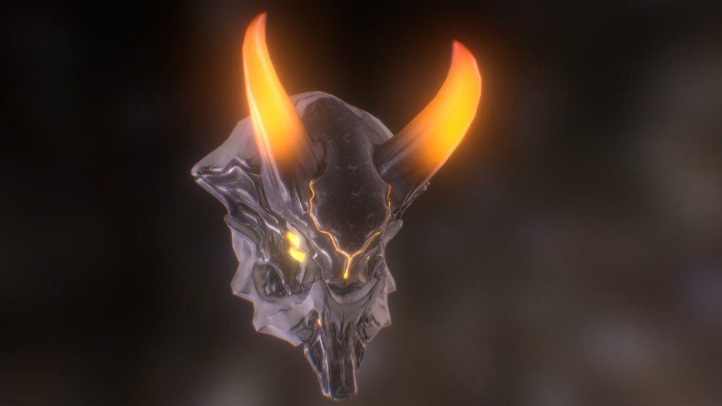Warframe Head Oni Skin - 3D model by Moon dong hwa (@moondonghwa) 3d model