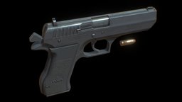 IWI Jericho 941F Pistol fps, idf, 9mm, pistol, game-ready, iwi, jericho, weapons, gameart, military, gameasset, guns, gameready, 9mmpistol, 9mmbullet, jericho941, 941f