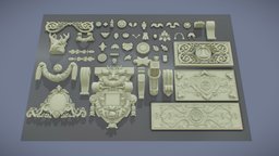 Ornaments style, organic, historic, dressing, exterior, fashion, architectural, finishing, head, ornaments, architecture, asset, design, animal, wood, building, wall, noai, facede