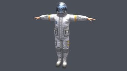 Astronaut costume clothes, astronaut, costume, game-model, substancepainter, 3dsmax, lowpoly, zbrush, space, survivalcraft