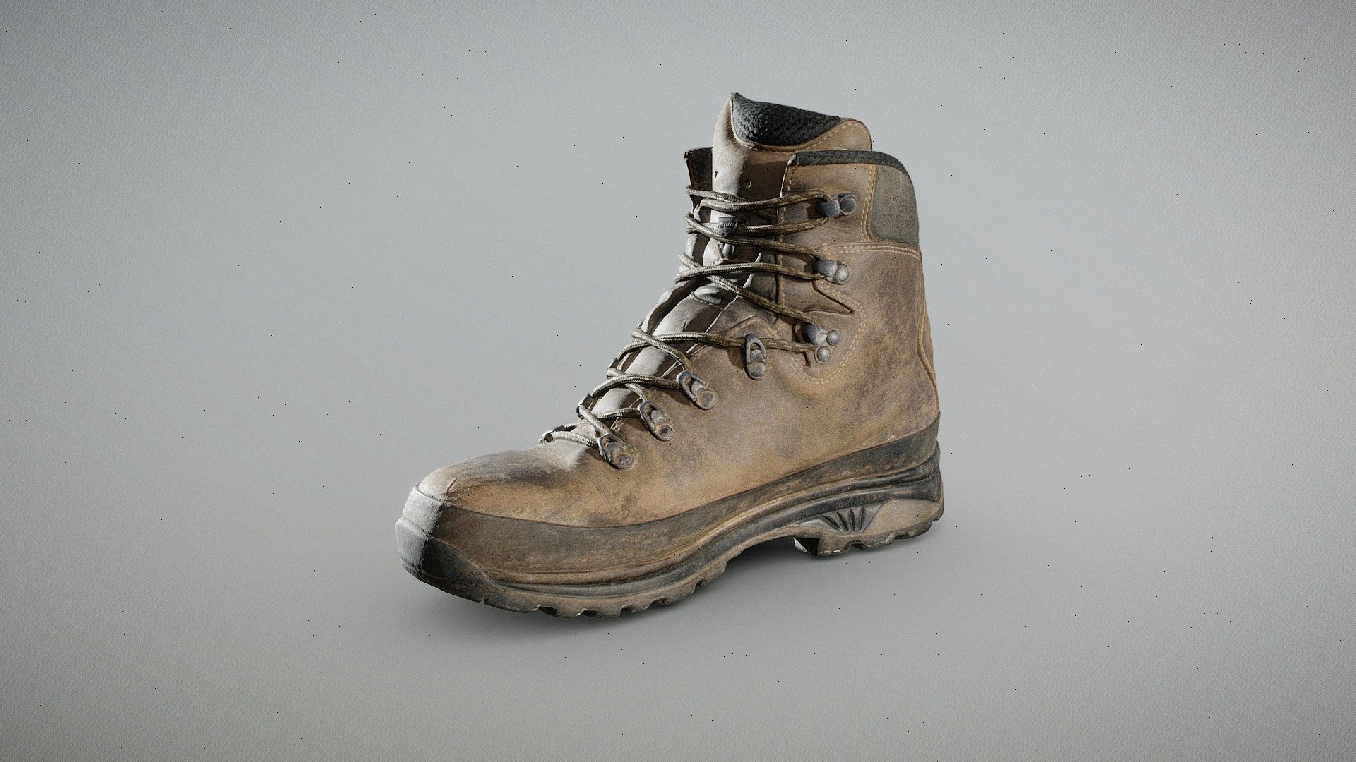 ** Lowa Mens Tibet Gore-Tex Leather Boot **



Scanned using older 2021 tech

Commercial 2022 version available @ https://skfb.ly/oCnUF


100% LOWA Leather boot with rubber sole, Gore-Tex lining and Vibram Masai outsole.

29.9 x 11.1 x 21.9 cm (245 micrometers per texel @ 2k)

Scanned using advanced technology developed by inciprocal Inc. that enables highly photo-realistic reproduction of real-world products in virtual environments. Our hardware and software technology combines advanced photometry, structured light, photogrammtery and light fields to capture and generate accurate material representations from tens of thousands of images targeting real-time and offline path-traced PBR compatible renderers.

Zip file includes low-poly OBJ mesh (in meters) with a set of 2k PBR textures compressed with lossless JPEG (no chroma sub-sampling) 3d model