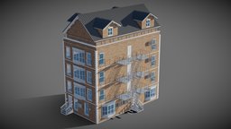 Building_3001 exterior, townhouse, tenement, architecture, house, building