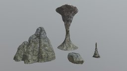 Ophir Cave Project rocks, cave, ue4, unrealengine4, ophir, substance-painter, zbrush, rock