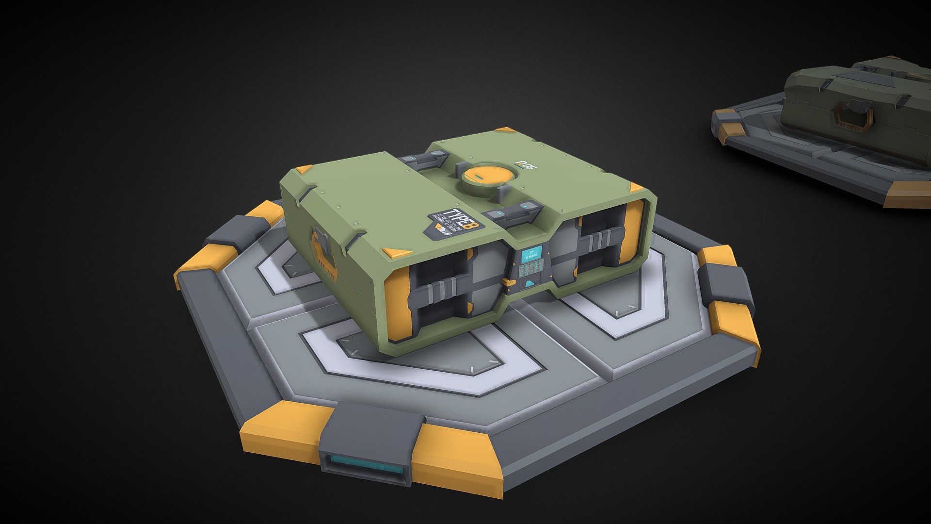 Model was made based on the concept of this mech artist https://www.artstation.com/marksanwel Link to the concept itself https://www.artstation.com/artwork/k3NVy

Didnt focus on concept 100%.Did changes from my side as well.Mostly in color and some additional geometry like floor tiles 3d model