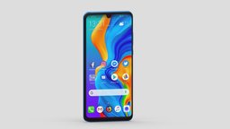 Huawei P30 Lite office, computer, device, pc, laptop, tablet, smart, electronics, equipment, headphone, audio, mockup, smartphone, cellular, android, ios, phone, realistic, cellphone, cheap, earphones, mock-up, render, 3d, mobile, home, screen
