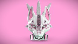 Cyberpunk Kitsune Mask and Kunai gasmask, cyberpunk, pink, neon, mask, kitsune, kunai, kanji, stylizedweapon, stylized-handpainted, stylizedmodel, stylized-texture, gasmask-mask, game, gameart, gameasset, stylized, gameready, japanese, kunais-weapon, kunai-low-poly, cyberpunk-weapon, japanesestyle, cyberpunkmask, noai