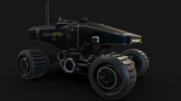 Mars Rover Black Transporter modern, technical, nasa, mars, transporter, industry, rover, machine, technology, car