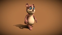 Cartoon bear bear, toon, cute, teddy, tag, mammal, young, cartoon, archaeology, animal, rigged
