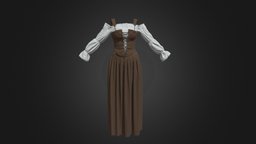 Dress cloth, fashion, clothes, medival, dress, npc, villager