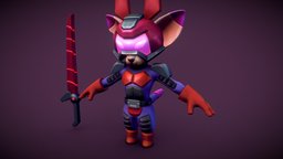 Assassin T2 cat, assassin, t2, character, game, design