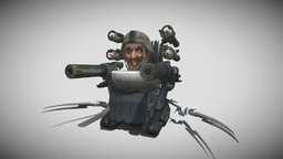 Rocket Laser Claw Skibidi Toilet toilet, military, skibiditoilet, skibidi_toliet, skibidiboss, gmantoilet, gmanskibidi, rocketskibidi, militaryskibidi