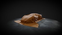 Car covered automobile, garage, covered, scan, car