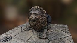 León saliendo de alcarilla en León leon, realitycapture, sculpture