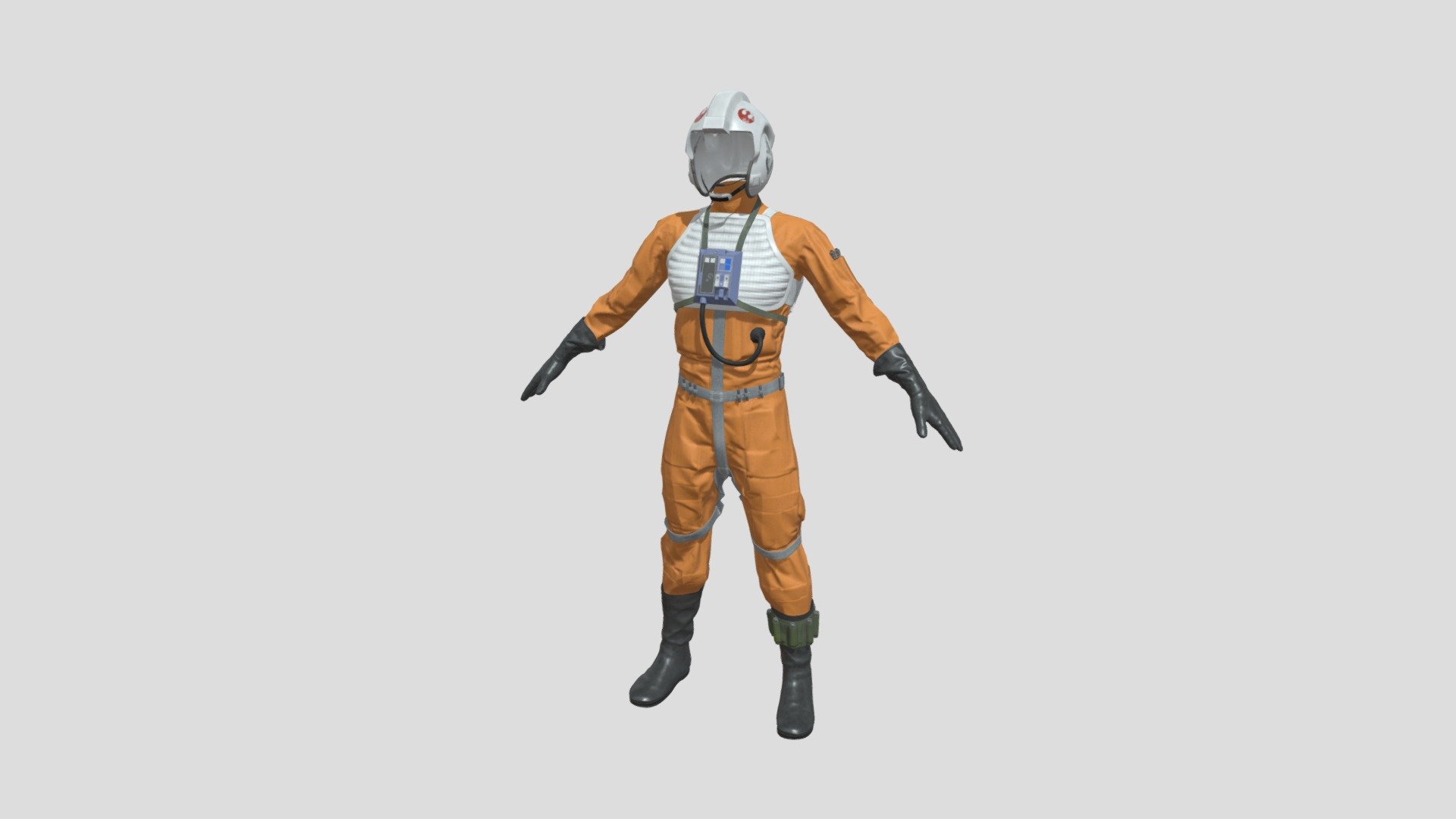星球大战X翼反抗军飞行服 - 星球大战X翼反抗军飞行服 - Buy Royalty Free 3D model by Jackey&Design (@1394725324zhang) 3d model