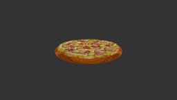 Піца Піканте (Cucumber_becon_meat_pizza) photoscanning, 3dmodel