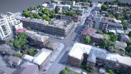 Street in Dnipro 1 drone, photogrammetry, 3dsmax, 3dsmaxpublisher, street