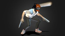 Chainsaw Man Denji power, games, cloth, demon, devil, pants, shoes, figurines, elegant, game-ready, aki, unityasset, denji, render, character, unity3d, low-poly, cartoon, game, lowpoly, man, fantasy, anime, clothing, chainsawman, noai