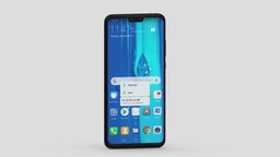 Huawei Y9 2019 office, computer, device, pc, laptop, tablet, smart, electronics, equipment, headphone, audio, mockup, smartphone, cellular, android, ios, phone, realistic, cellphone, cheap, earphones, mock-up, render, 3d, mobile, home, screen