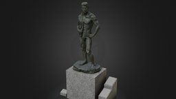 Hironoshin Furuhashi by Fujino Tenko japan, gunma, fujino, tenko, tatebayashi, photogrammetry, sculpture, japanese