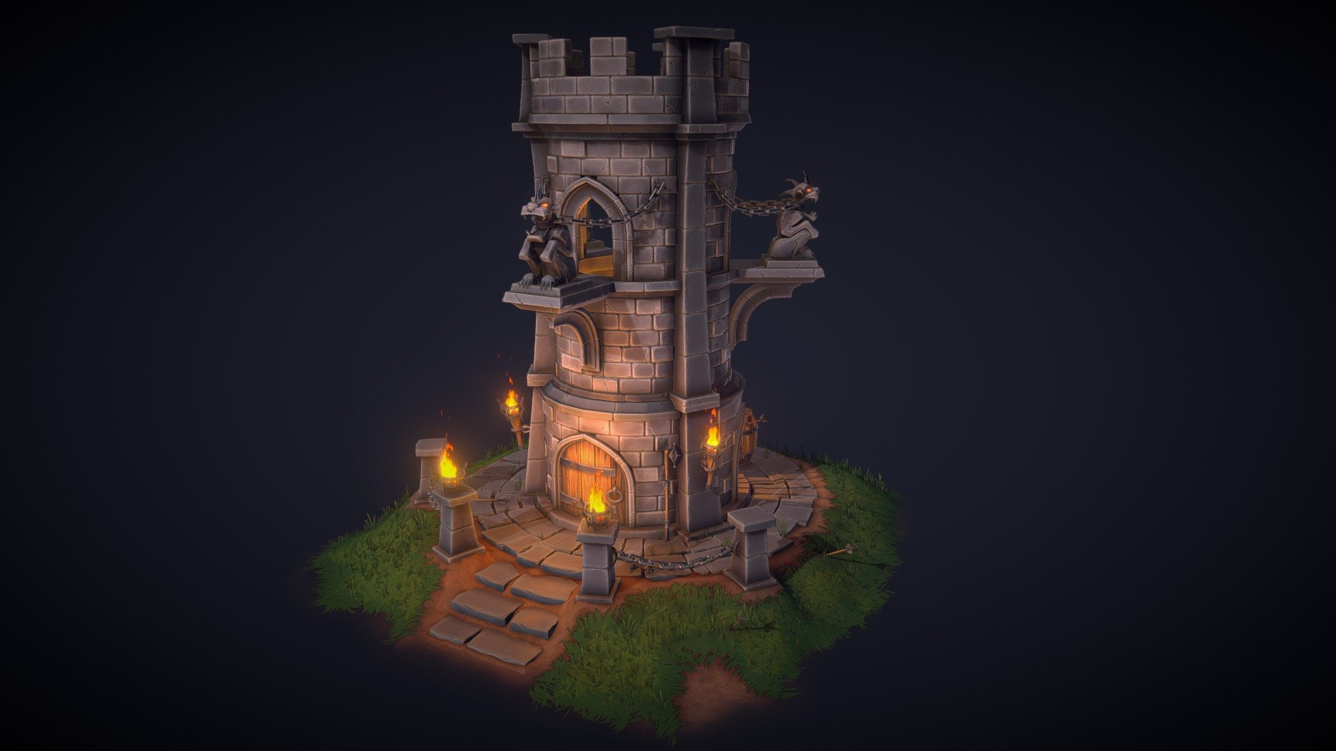 Stylised Personal project.
Created using 3ds Max, Zbrush and Substance painter - The Rook - 3D model by Meser 3d model