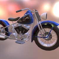 Harley Davidson 1942 motorbike, motorcycle