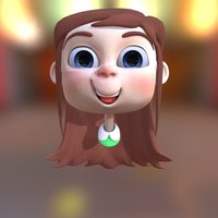 char_1 char, cute, style, child, retopology, obj, cartoonish, charactermodel, cutegirl, character, girl, cartoon, blender, zbrush, characterdesign