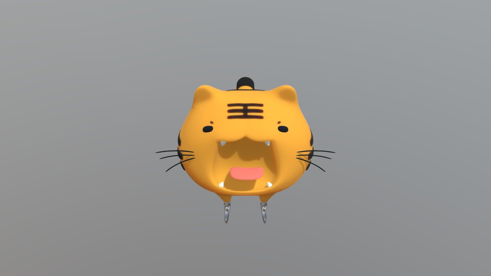Set of sport cartoon tiger:skate - Skate Cartoon Tiger - Download Free 3D model by ADMA200 (@159357aii69) 3d model