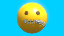 Zipper On The Mouth Emoticon Emoji or Smiley zip, mouth, face, symbol, cute, chat, circle, happy, people, comic, fun, element, button, silence, up, secret, sign, icon, color, bright, silent, yellow, facial, mood, zipper, emoticon, expression, mute, illustration, shut, quiet, emoji, muted, character, cartoon, 3d, design, ball, funny, "speechless", "secrecy"