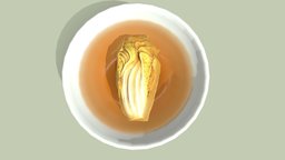 Steamed Chinese Cabbage In Supreme Soup cg, restaurant, dinner, breakfast, vr, meal, ar, chinese, lunch, soup, vegetable, cabbage, supreme, steamed, game, pbr