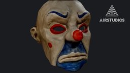 The Joker Mask (Batman Dark Knight) batman, photogrametry, mask, joker, photoscanned, the-joker, dark-knight, heath-ledger, character, man, human, batman-joker, joker-mask, the-joker-maks, photogrametry-joker