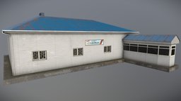Building of the Glubokaya EC railway, russian, russia, station, trainz, rzd, building