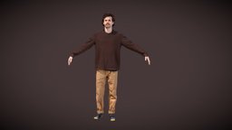 Kevin hair, tall, white, cap, boy, pose, long, beard, bodyscan, skinny, facial, mustache, hairy, man, male, noai