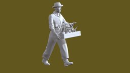 MAN FIGURE garden, scissors, people, miniature, park, figurine, worker, diorama, miniatures, lawn, gardener, workers, man, female, gardeners