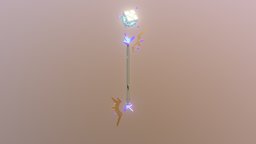 Fanasy magic staff prop, staff, substancewand, substancepainter, weapon, fantasy, magic