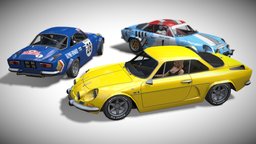 Renault Alpine A110 Group automobile, french, renault, sportscar, alpine, renault-a110, vehicle, car