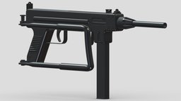 Madsen M-50 High-poly rifle, grenade, assault, high, soldier, revolver, army, handgun, carbine, generic, semi, long, submachine, defense, equipment, firearm, vr, bullpup, ar, firearms, automatic, machine, battle, pistol, sniper, launcher, personal, semi-automatic, weapon, asset, game, 3d, low, poly, military, shotgun, gun, gear, war, "light", "multiple-barrel"