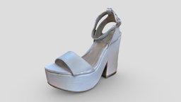 Platform Sandals shoe, platform, heel, fashion, girls, sandals, footwear, wedges, lipstick, 3d, scan, polycam, lipstik