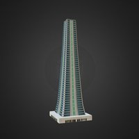 Skyscraper 5 skyscraper, town, props, downtown, lowpoly, building