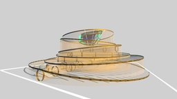 A Floating Spa rhino, college, water, pratt, solitude, modeling, architecture, glass, model, design, concept, 3dmodeling, stereotomic, design101