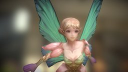 Run&Raid fairy, mobilegame, handpainted, girl, game, lowpoly
