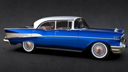1957 Chevrolet Bel Air 4-Door Hardtop Sedan 4, sedan, chevrolet, chevy, classic, bel, american, 1957, hardtop, belair, 4-door, air, car, sport
