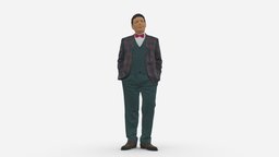 Man In Checkered Jacket 0051 style, people, jacket, clothes, miniatures, realistic, checkered, success, character, 3dprint, model, man