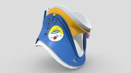 Cervical Collar neck, ambulance, guard, equipment, help, support, pain, hospital, collar, science, head, surgery, medicine, rescue, healthcare, icu, cervical, accicent, medical