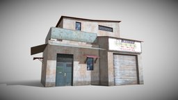 Slum X13 huts, favela, camp, hut, shack, slums, kitbash, slum