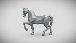 Horse cnc, welding, metal, metalwork, low-poly-model, low-poly, lowpoly, horse, borisklimov, metalwelding