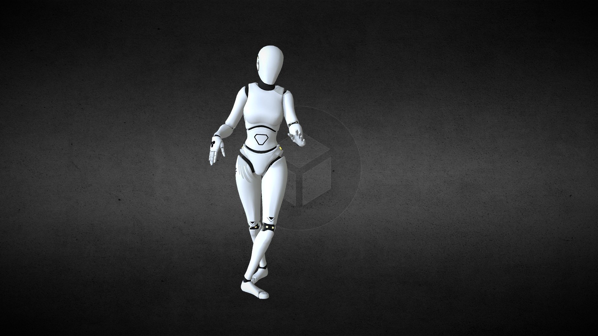 Unity 2K textures. For the game Quantum Number from Karabas Studio. https://quantumnumber.net/ - Dusya Robot - 3D model by Karabas Studio (@Alexei777) 3d model
