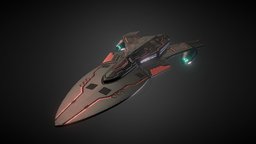 Scout RS28 sci, fi, craft, homeworld, substancepainter, substance, vehicle, scifi, futuristic, ship, space