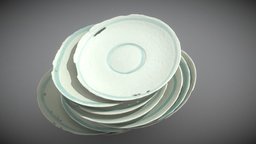 Plates Art Sculpture capture, scanning, plate, reality, dslr, raphael, statue, plates, adrien, bavant, photogrammetry, art, low, poly, scan, sculpture, chipault, assiettes
